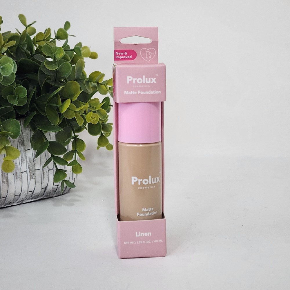 Prolux Cosmetics Matte Foundation Linen Shade - 1.35 fl oz / 40 mL - New